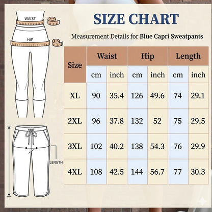Women's Drawstring Capri Pants with Pockets