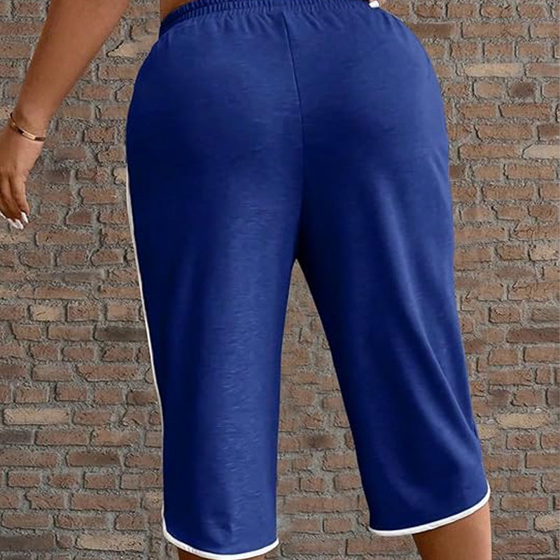 Women's Drawstring Capri Pants with Pockets