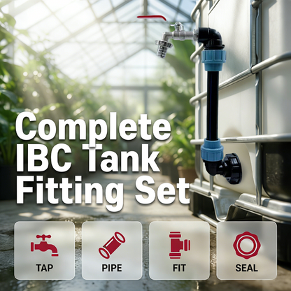 💧 IBC Tank Fitting Set – Leak-Proof, Zinc Alloy Tap, Tool-Free, Complete ✨