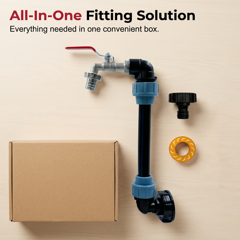💧 IBC Tank Fitting Set – Leak-Proof, Zinc Alloy Tap, Tool-Free, Complete ✨