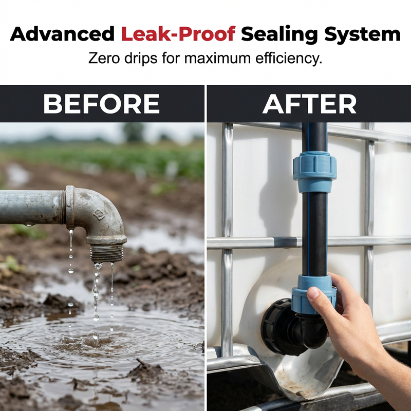 💧 IBC Tank Fitting Set – Leak-Proof, Zinc Alloy Tap, Tool-Free, Complete ✨