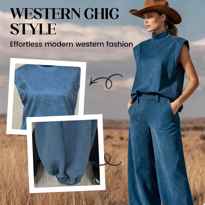 👔 LIMITED-TIME 49% OFF! ✨ Women's 2-Piece Set – Sleeveless Top, Tapered Pants, Chic ✨