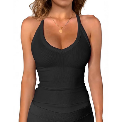 🎁2026 New Arrivals💥Women's Ribbed V-Neck Tank Top