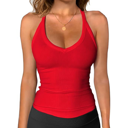 🎁2026 New Arrivals💥Women's Ribbed V-Neck Tank Top