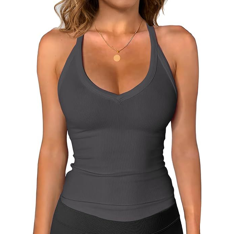🎁2026 New Arrivals💥Women's Ribbed V-Neck Tank Top
