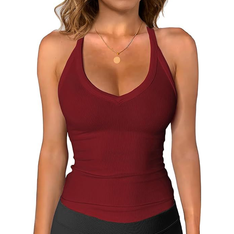 🎁2026 New Arrivals💥Women's Ribbed V-Neck Tank Top