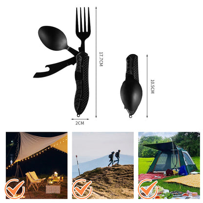 [Practical Gift] 4-In-1 Outdoor Folding Multifunctional Tableware