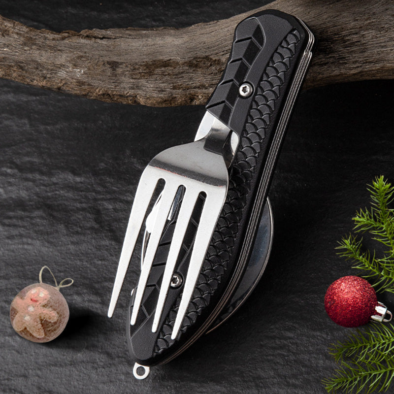 [Practical Gift] 4-In-1 Outdoor Folding Multifunctional Tableware