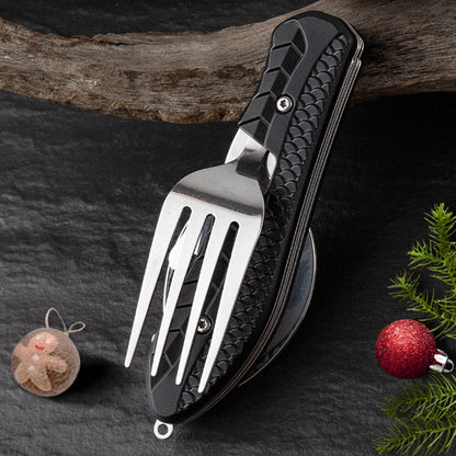 [Practical Gift] 4-In-1 Outdoor Folding Multifunctional Tableware