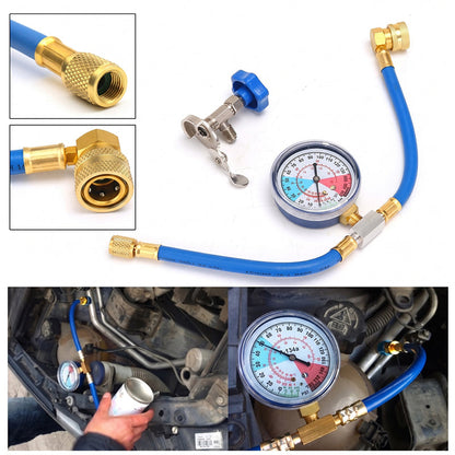 🔧 50% OFF NOW! ❄️ R134a AC Refrigerant Charging Hose with Gauge – Leak-proof, easy read & compatible with cars, trucks or home AC – safe DIY recharge 🚗