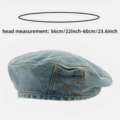 ⏰ 30% OFF – Limited Time Only✨Women's Vintage Denim Beret
