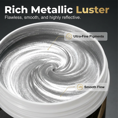 Water-Based Silver Paint for Metal & Wood
