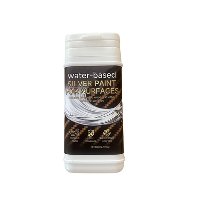 Water-Based Silver Paint for Metal & Wood