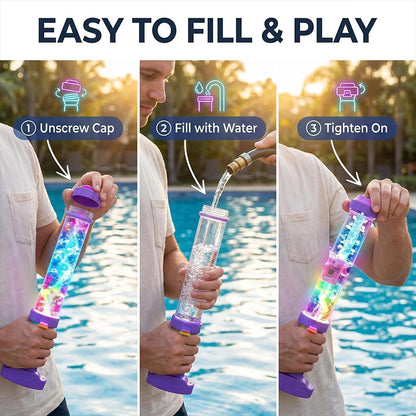 LED Glow-in-the-Dark Pump Action Water Blaster
