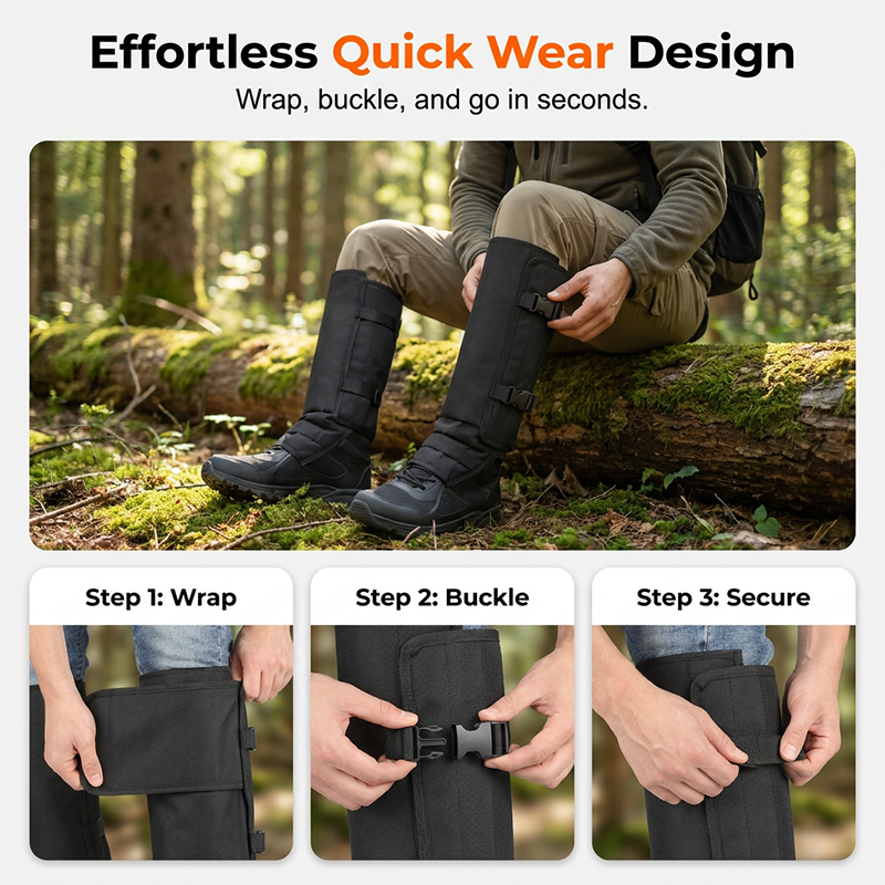 📢📢45% OFF !! ⏰Outdoor Protective Leg Gaiters for Hiking and Hunting