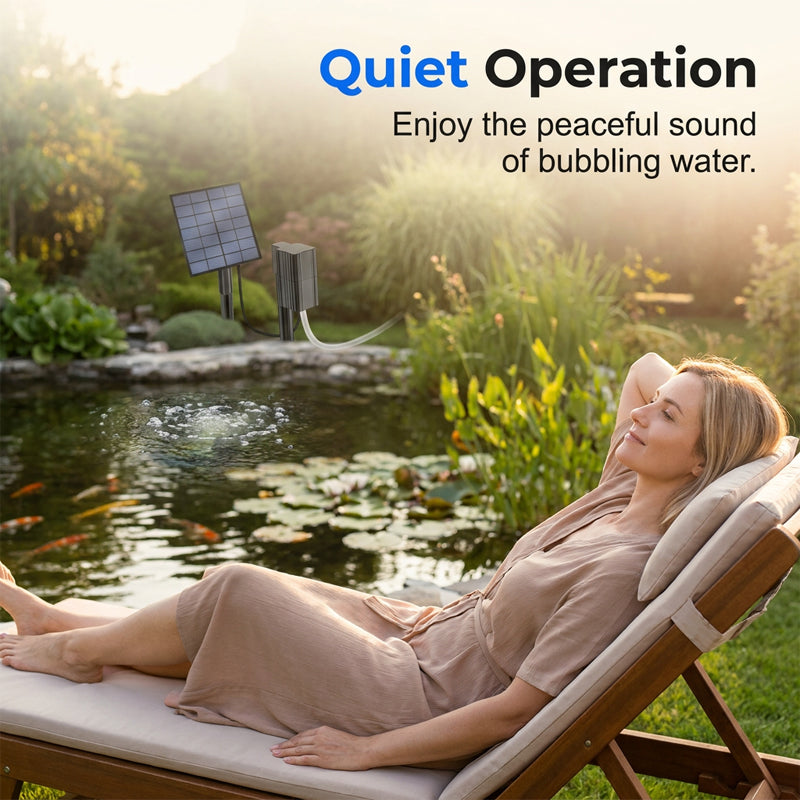 ⚡ 49% OFF NOW! ✨Solar Pond Aerator with Air Pump