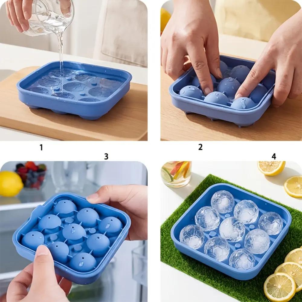 Football Shape Silicone Ice Ball Mold