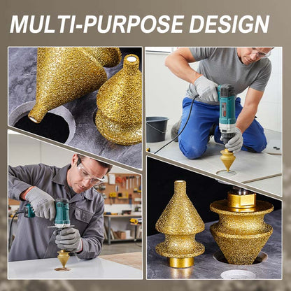 ⚙️ LIMITED-TIME 49% OFF! ✨ Diamond Chamfering Bit for Grinder – Multi-Function, Brazed Diamond, Universal Fit 💎