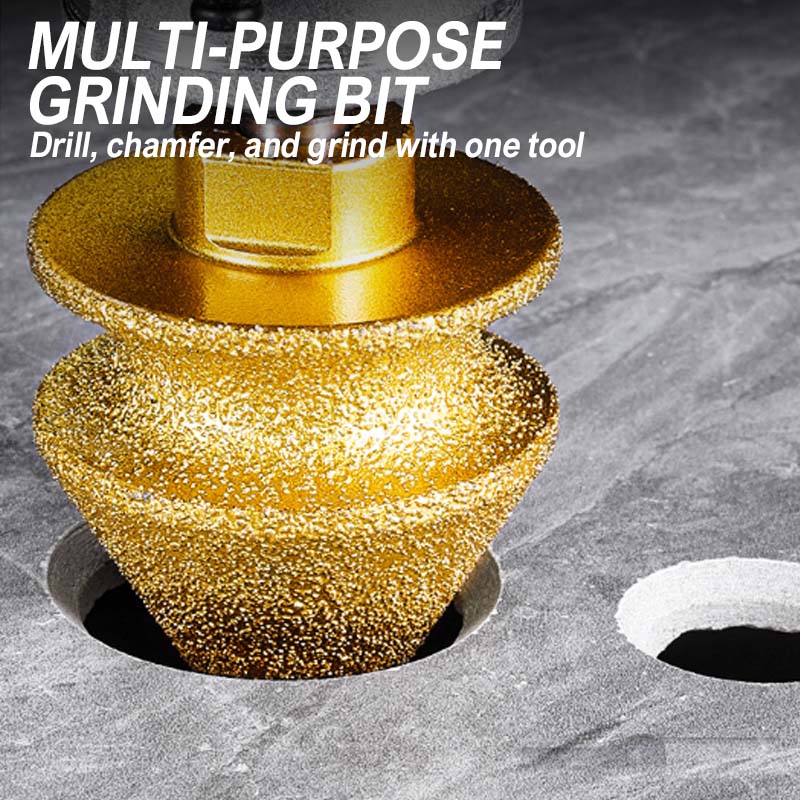 ⚙️ LIMITED-TIME 49% OFF! ✨ Diamond Chamfering Bit for Grinder – Multi-Function, Brazed Diamond, Universal Fit 💎