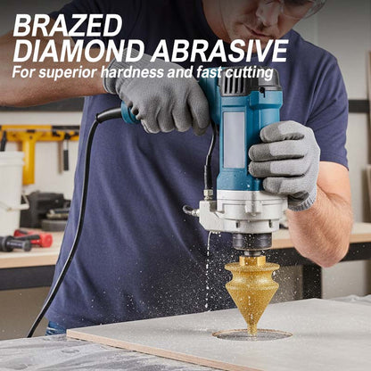⚙️ LIMITED-TIME 49% OFF! ✨ Diamond Chamfering Bit for Grinder – Multi-Function, Brazed Diamond, Universal Fit 💎