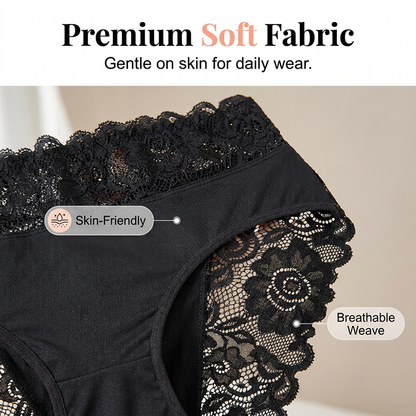 Women's Soft Breathable Lace Briefs