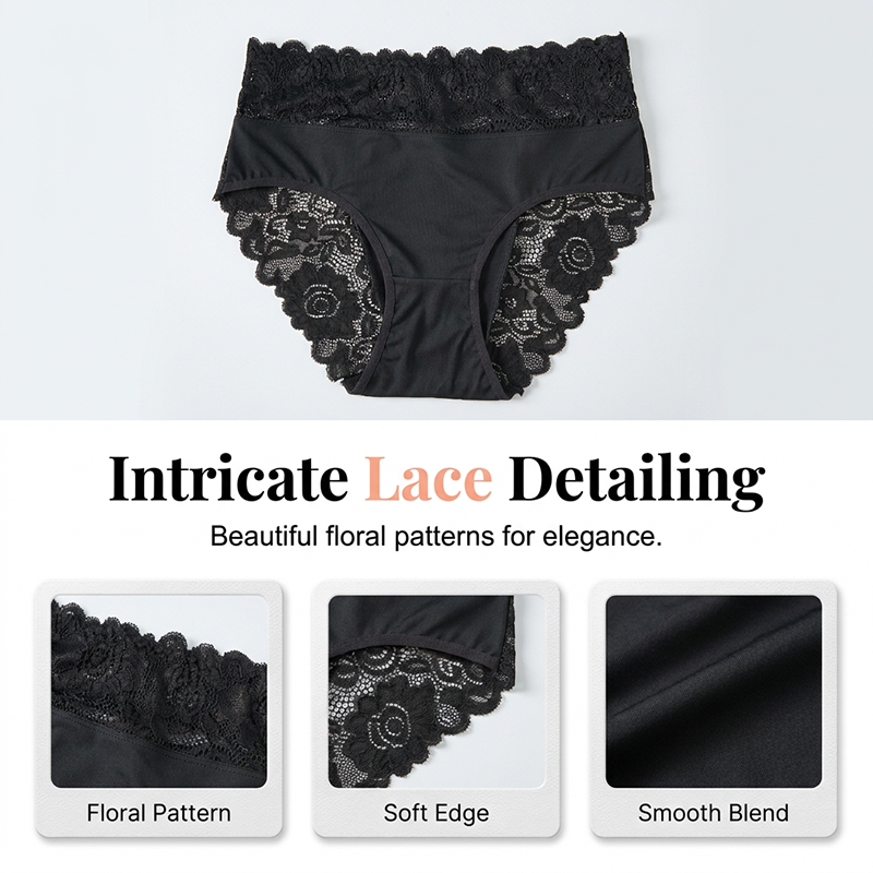 Women's Soft Breathable Lace Briefs
