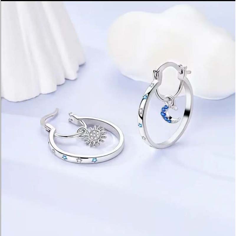 ⏰Celestial Double Layer Hoop Earrings