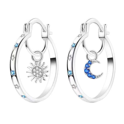 ⏰Celestial Double Layer Hoop Earrings