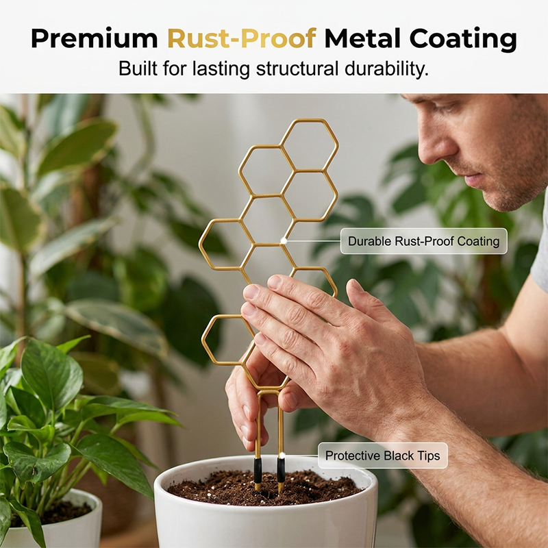 🌿 LIMITED-TIME 30% OFF! ✨ Honeycomb Plant Trellis – Rust-Proof, Stackable, Easy Install 🐝