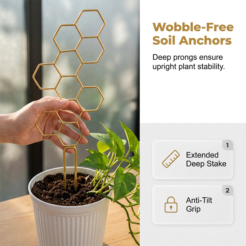 🌿 LIMITED-TIME 30% OFF! ✨ Honeycomb Plant Trellis – Rust-Proof, Stackable, Easy Install 🐝
