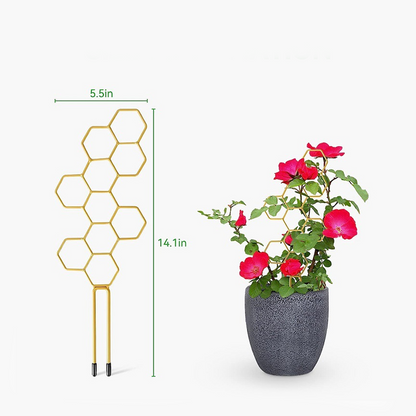 🌿 LIMITED-TIME 30% OFF! ✨ Honeycomb Plant Trellis – Rust-Proof, Stackable, Easy Install 🐝