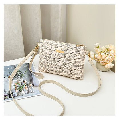 Women's Woven Straw Shoulder Clutch Bag👜
