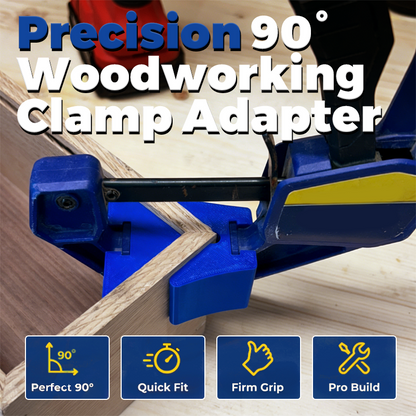 🔩 FLASH SALE 50% OFF! 📐 Corner Clamp Adapter – For Quick-Grip Bar Clamps, 90° Right Angle, Woodworking Joint Fixture, Heavy-Duty