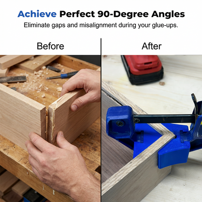 🔩 FLASH SALE 50% OFF! 📐 Corner Clamp Adapter – For Quick-Grip Bar Clamps, 90° Right Angle, Woodworking Joint Fixture, Heavy-Duty