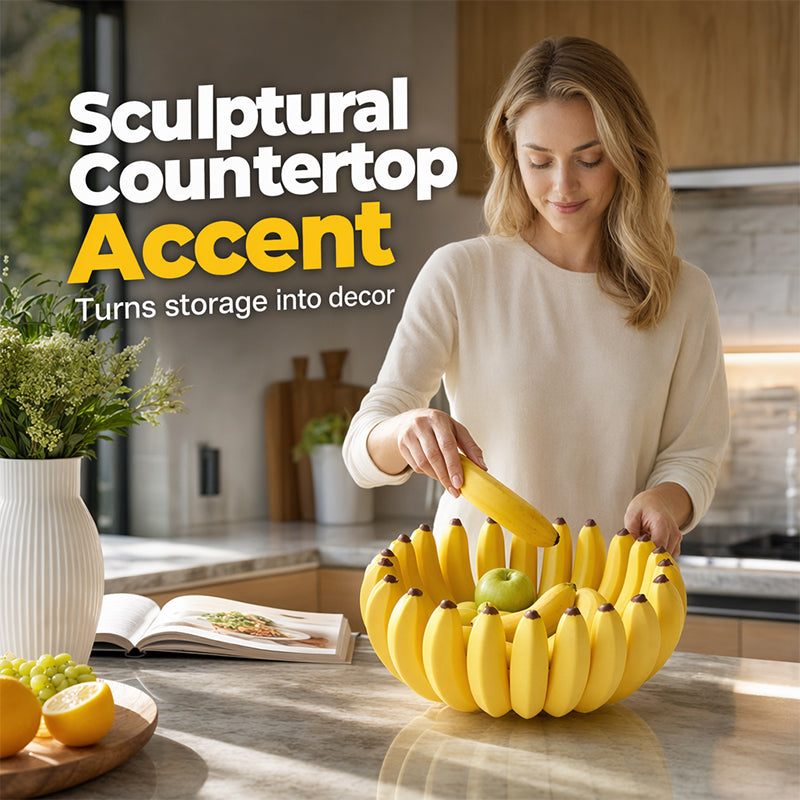 🎉 Creative Banana Shape Fruit Bowl