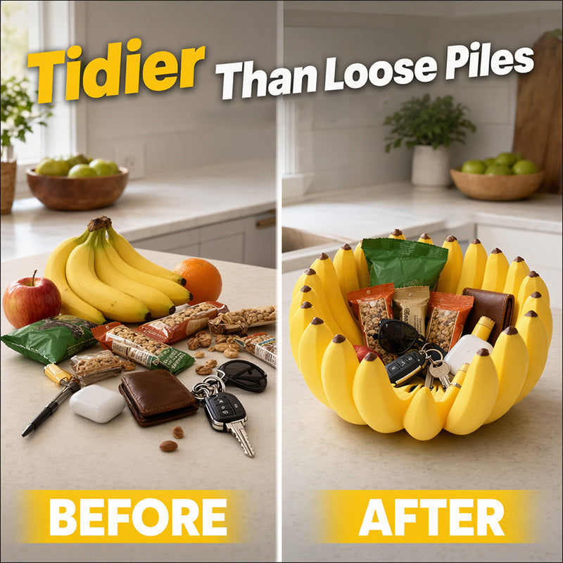 🎉 Creative Banana Shape Fruit Bowl