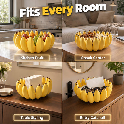 🎉 Creative Banana Shape Fruit Bowl