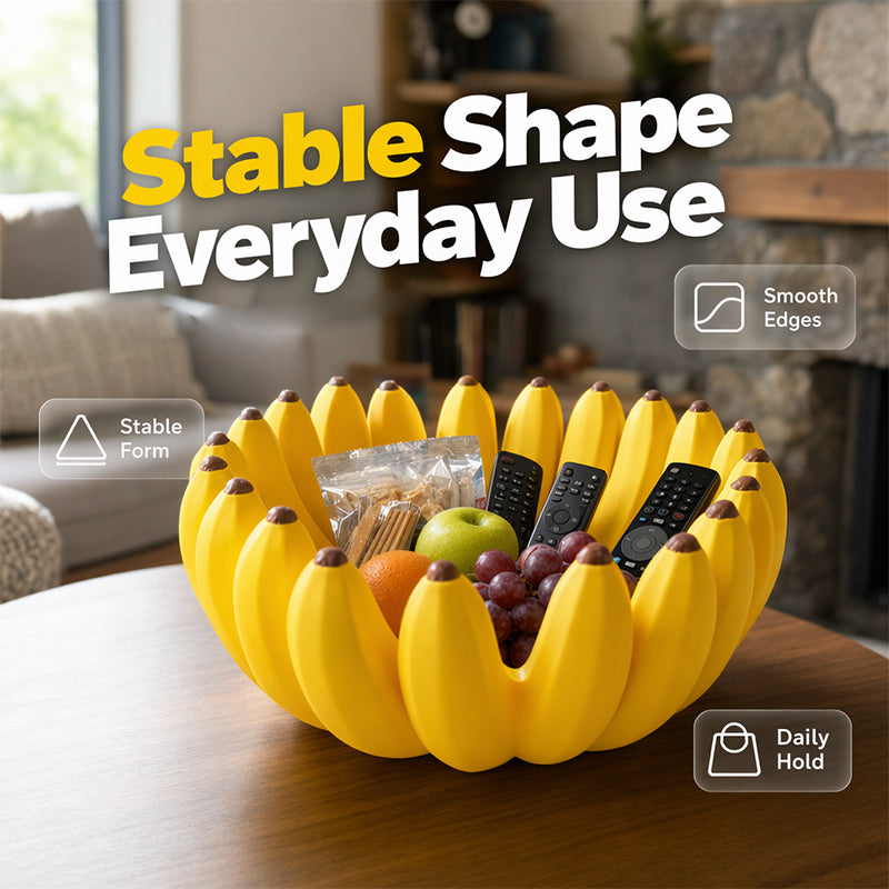 🎉 Creative Banana Shape Fruit Bowl