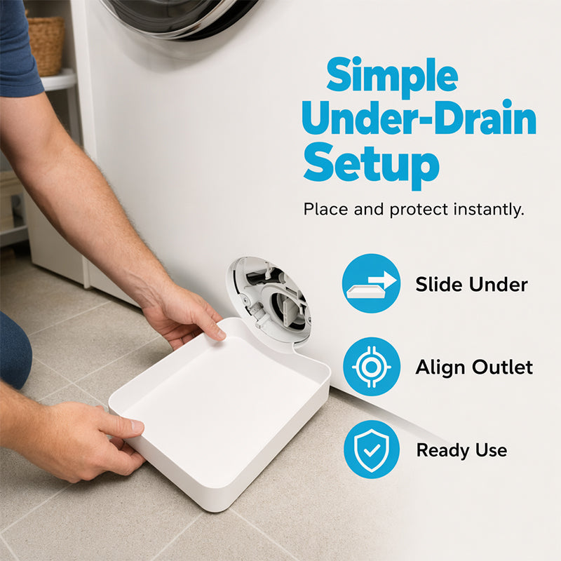 Universal Front-Load Washing Machine Drain Pan💧