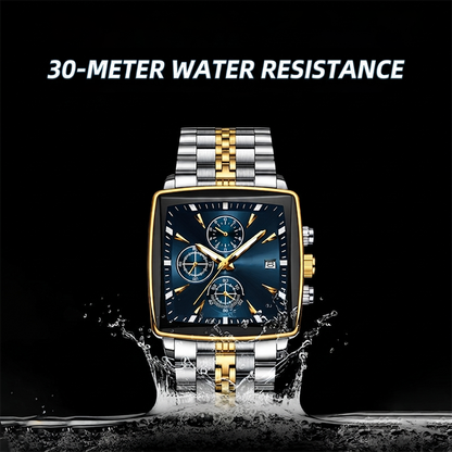 ⏳ 49% off for a limited time only! 💥 Classic square-faced quartz watch for men