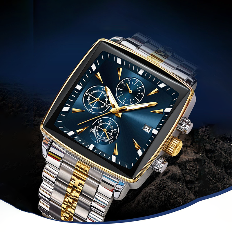 ⏳ 49% off for a limited time only! 💥 Classic square-faced quartz watch for men