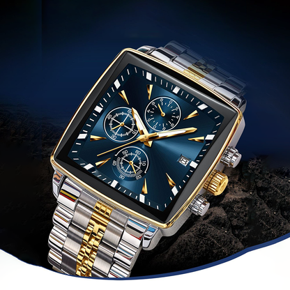 ⏳ 49% off for a limited time only! 💥 Classic square-faced quartz watch for men