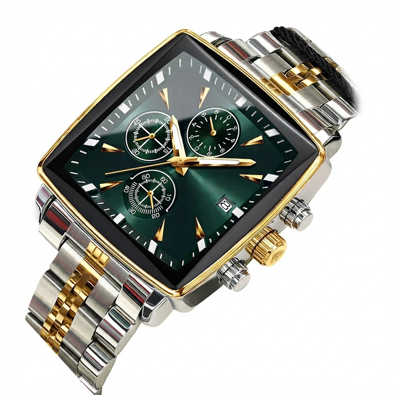 ⏳ 49% off for a limited time only! 💥 Classic square-faced quartz watch for men