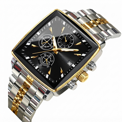 ⏳ 49% off for a limited time only! 💥 Classic square-faced quartz watch for men
