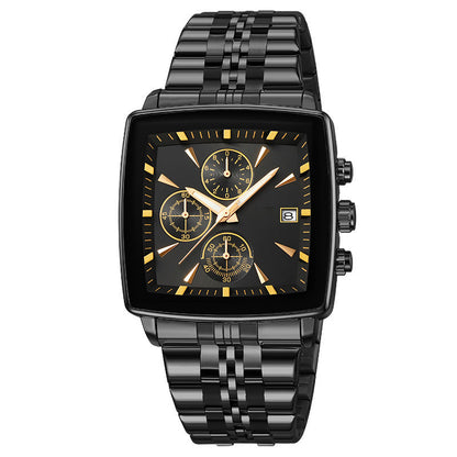 ⏳ 49% off for a limited time only! 💥 Classic square-faced quartz watch for men