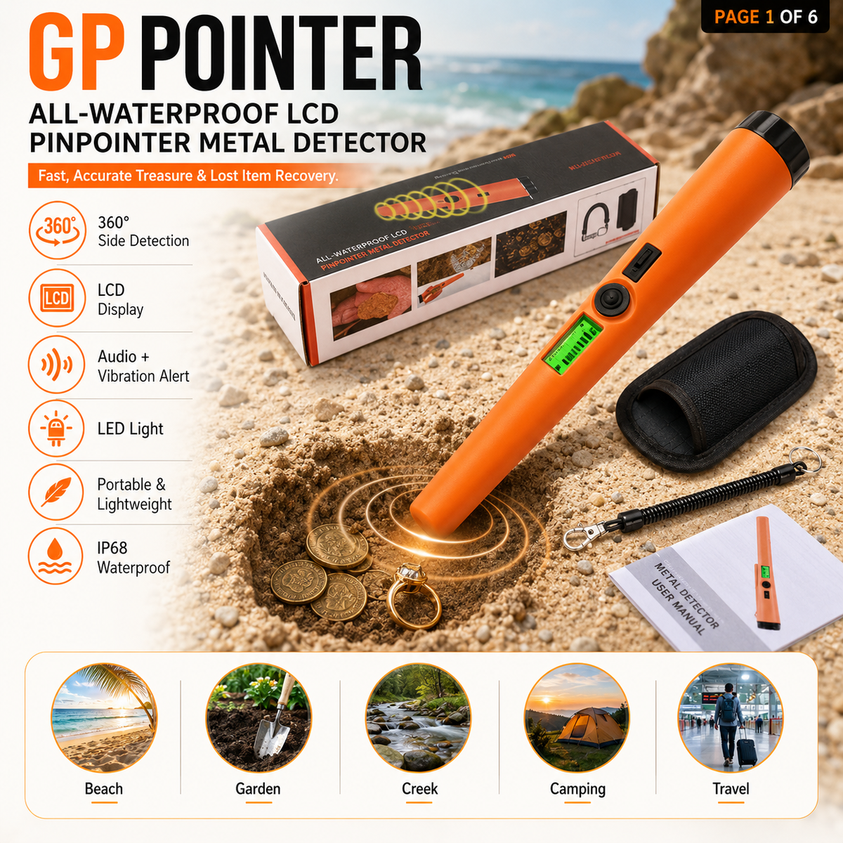 ⏳Limited-time 48% off⏰High Sensitivity Handheld Metal Detector